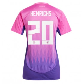 Damen Fußballbekleidung Deutschland Benjamin Henrichs #20 Auswärtstrikot EM 2024 Kurzarm